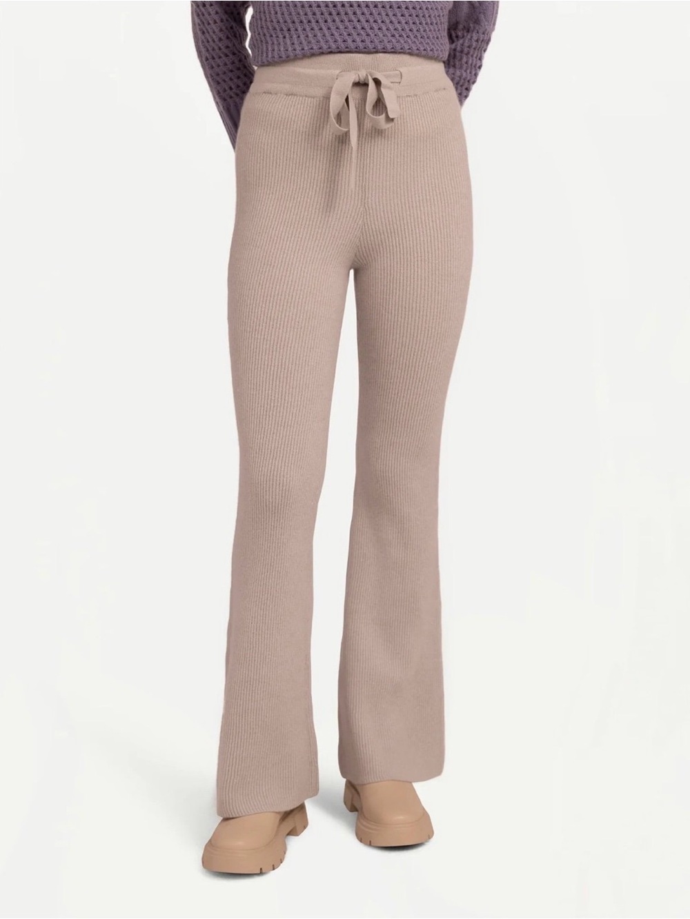 Gobi 100% Cashmere Ribbed Knit Pant S